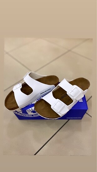 39 Beden beyaz Renk Birkenstock Replika Terlik Modelleri