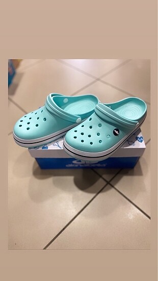 39 Beden turkuaz Renk Akınalbella Crocs Modeli Su Yeşili