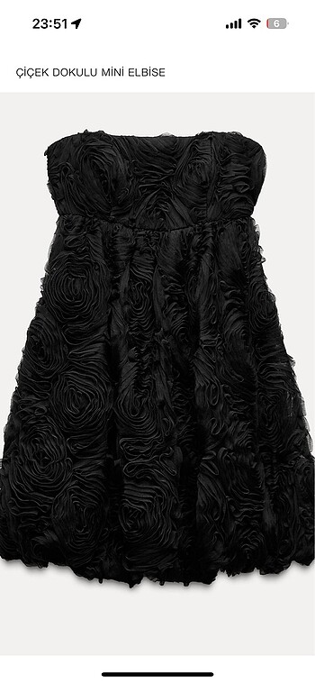 Zara Zara çiçek dokulu mini elbise