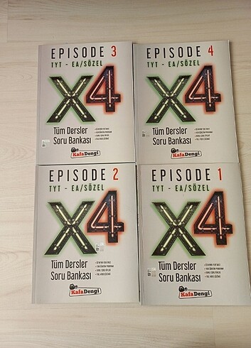 Kafa dengi yayinlari x4 episode 1,2,3,4 tyt, esit agirlik sozel 