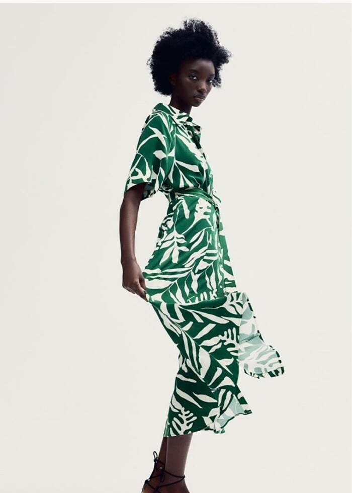 H&m gömlek elbise - Görsel 4