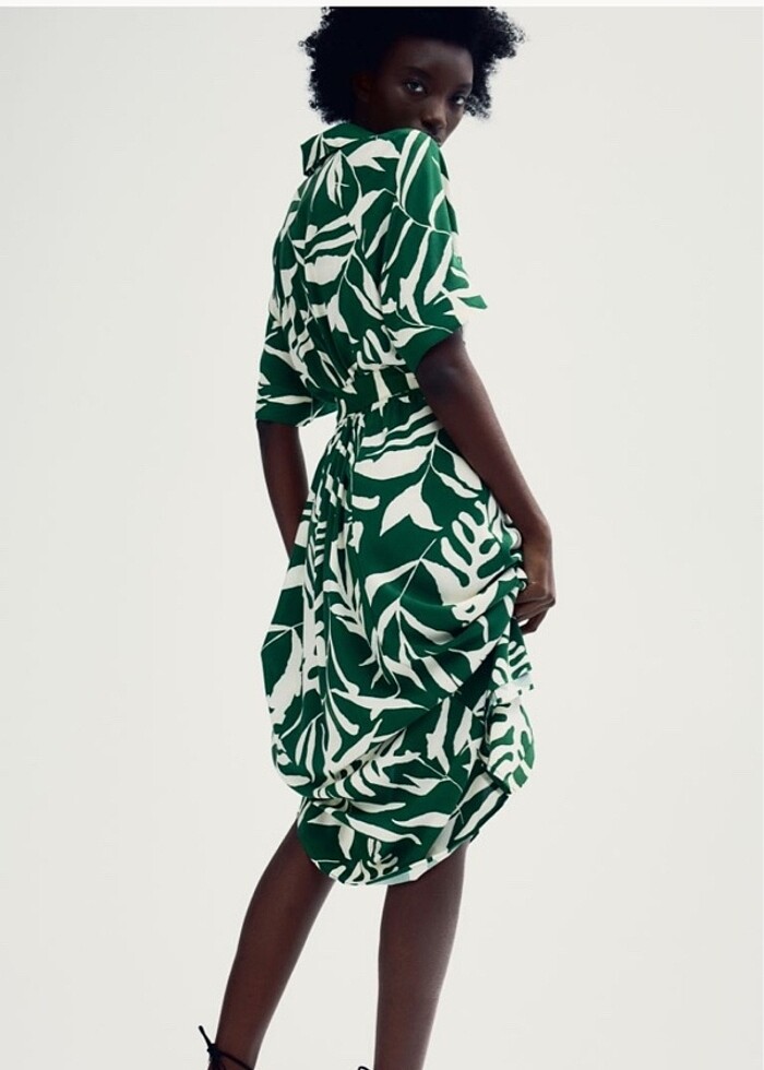 H&m gömlek elbise - Görsel 5