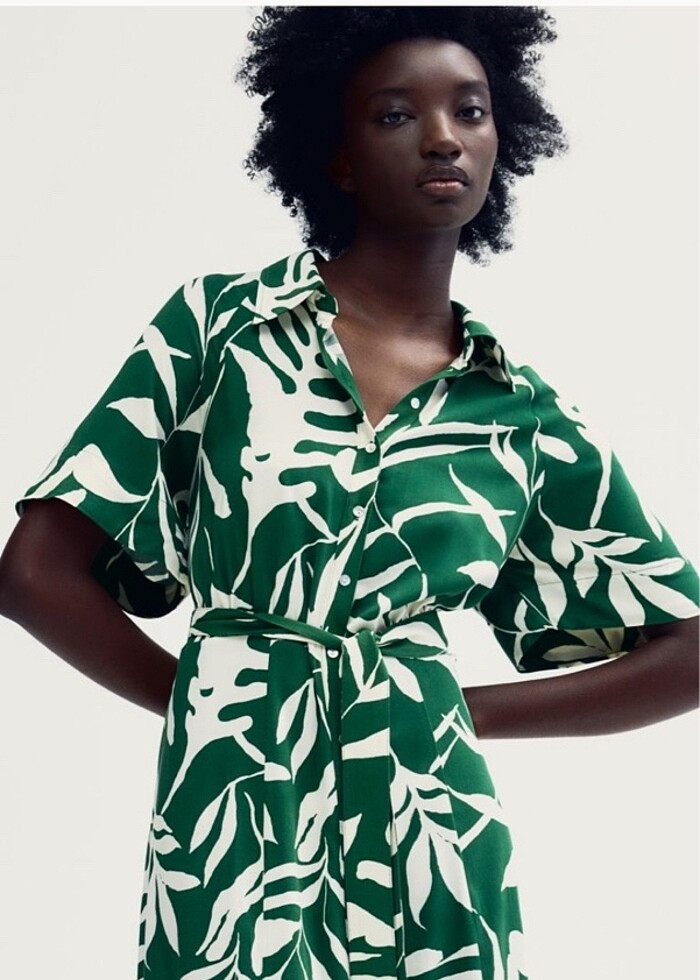 H&m gömlek elbise - Görsel 3