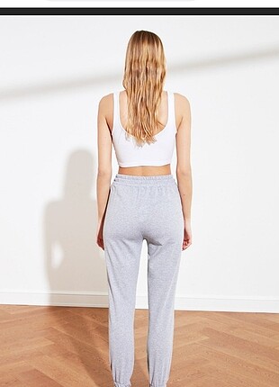 m Beden Gri Basic Jogger Eşofman Altı