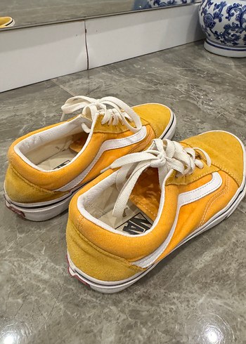 37 Beden sarı Renk Sarı Vans Old Skool Kadın Spor Ayakkabı