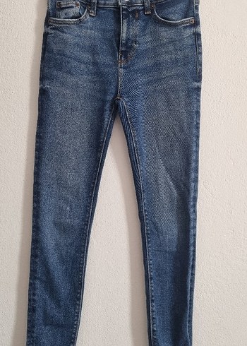 Lacivert Kadın Denim Jean