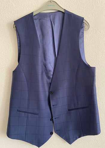 Beymen Business Dugmeli Parlak Mavi Erkek Yelek 48 Beden