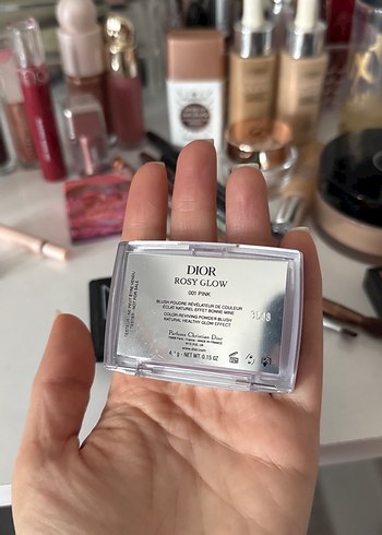 Dior rosy glow 01 pink Allık - Görsel 6