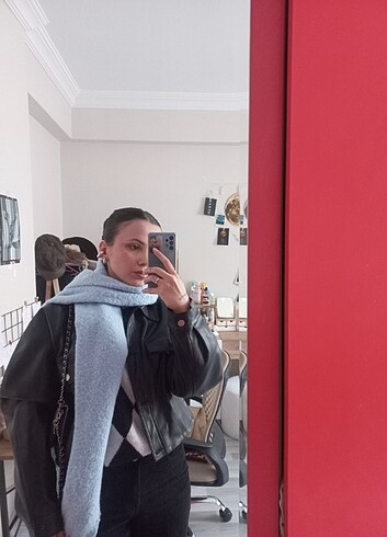 m Beden siyah Renk Mango Deri Ceket