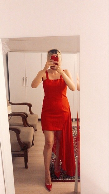 Koton kırmızı elbise