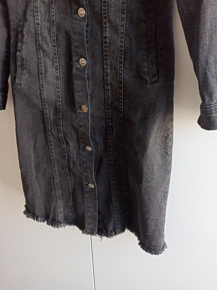 Seven Hill marka Siyah Düğmeli Kadın Denim Ceket.. - Görsel 3