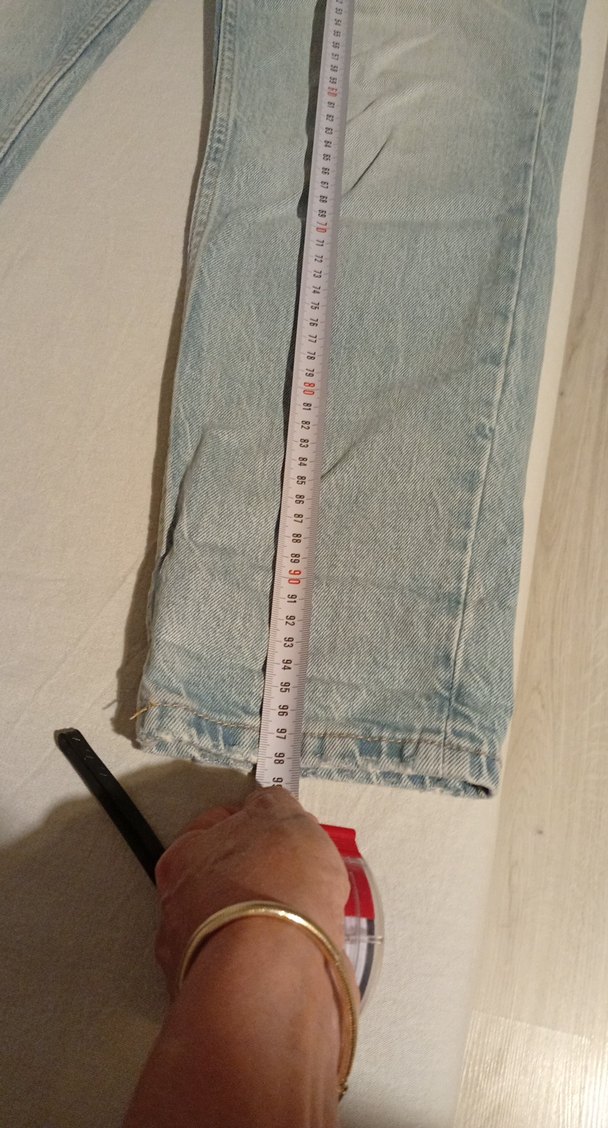 Zara marka açık mavi Renkli Midi Boy Kadın Jean  Denim Pantolon - Görsel 5