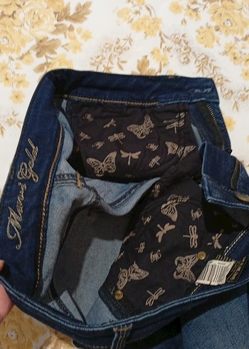 Kadın mavi marka koyu lacivert Jean Denim Pantolon - Görsel 8