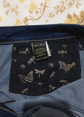 Kadın mavi marka koyu lacivert Jean Denim Pantolon - Görsel 10