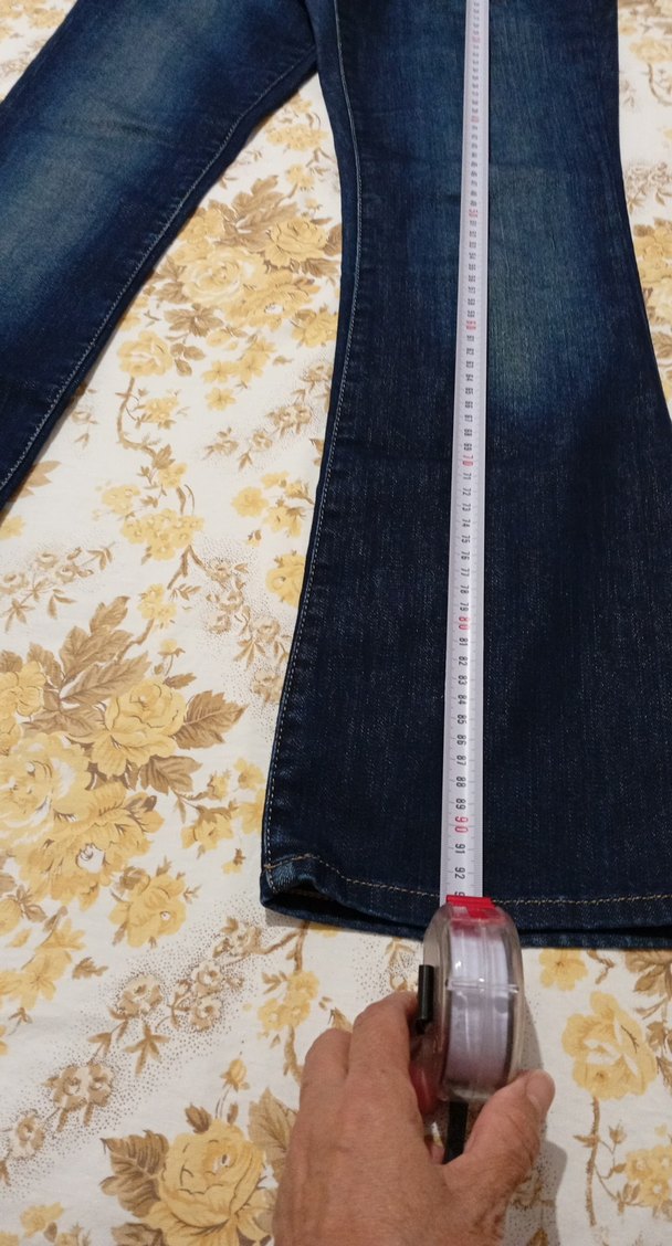 Kadın mavi marka koyu lacivert Jean Denim Pantolon - Görsel 5