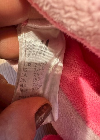 Kız Çocuk Pembe Sıcak Peluş Terlik - Görsel 4