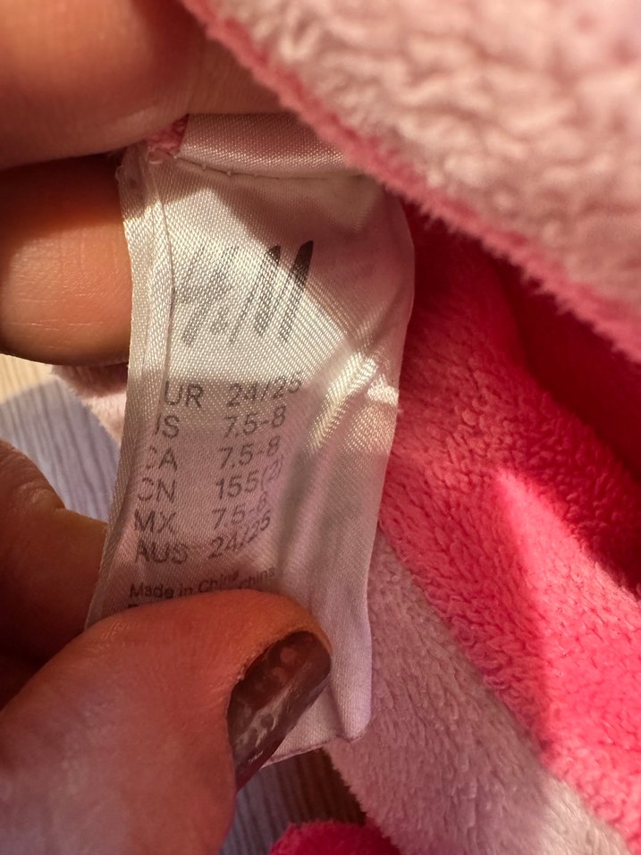 Kız Çocuk Pembe Sıcak Peluş Terlik - Görsel 4