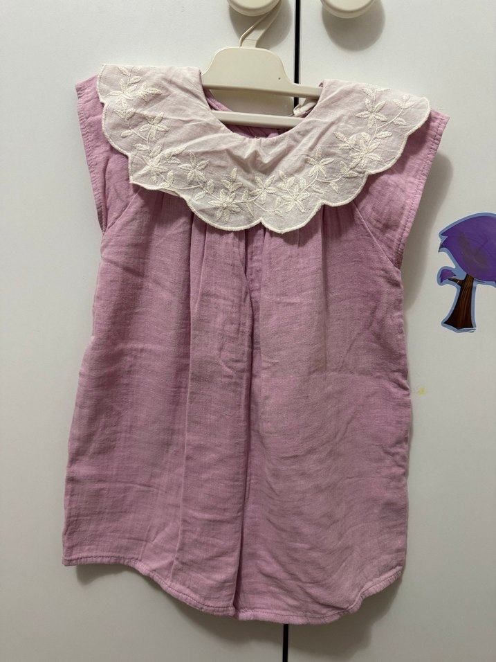 Nakışlı Düğmeli Pembe tulum - Görsel 4