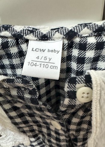 Nakışlı Beyaz Yakalı Kız Gömleği - Görsel 3