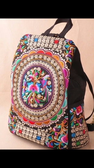 etnik deaenli sırt çantası