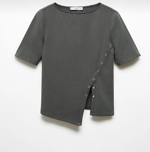 Mango Mango VİRAL yandan çıtçtlı benzeri olmayan tshirt