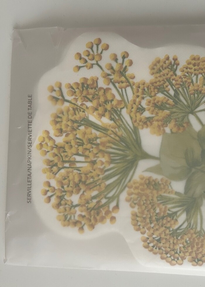 Zara Home Mimoza Çiçek Kağıt Peçete/ 20 Adet - Görsel 2