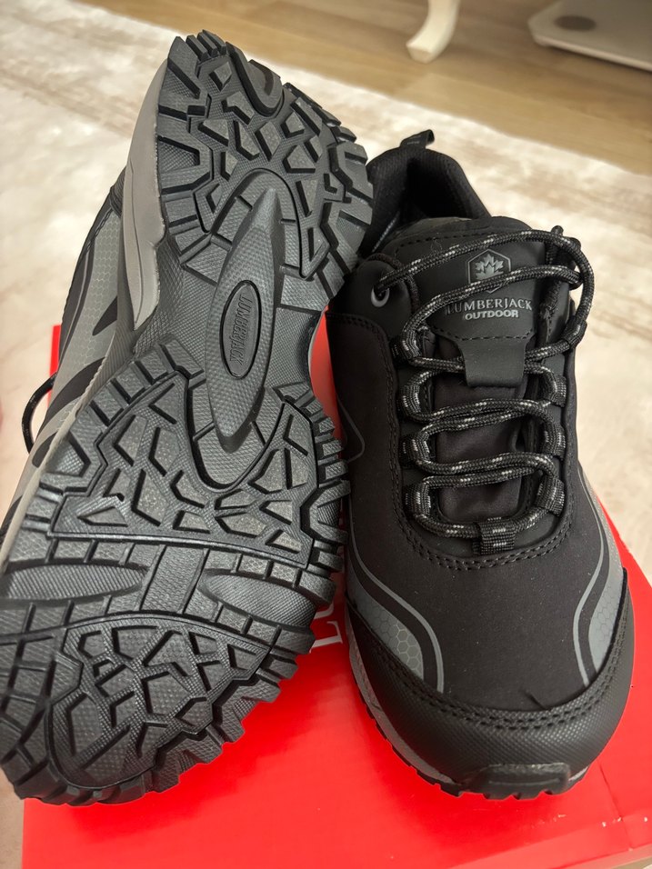 Siyah Bağcıklı Kadın Outdoor Spor Ayakkabı - Görsel 2