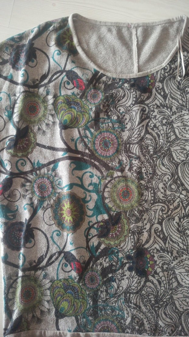 Bohem Desenli GriTişörtü - Görsel 2