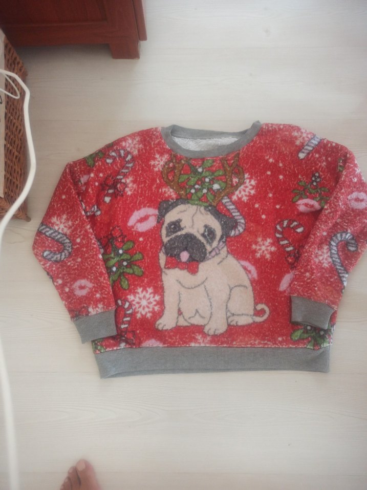 Renkli Nakışlı Kürklü Köpek li sweet - Görsel 3