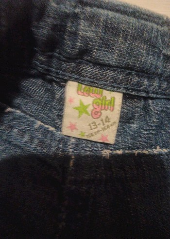 kız cocuk Mavi Denim Mini Şort - Görsel 5