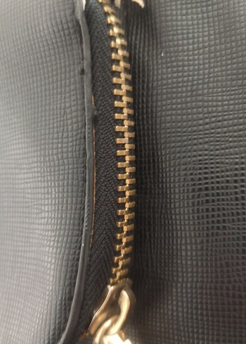 Siyah Deri Tokalı Kadın Sırt Çantası Mango - Görsel 6