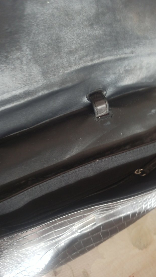 Kahverengi Deri Yılan Derisi Desenli Kadın Çanta Mango markali - Görsel 3