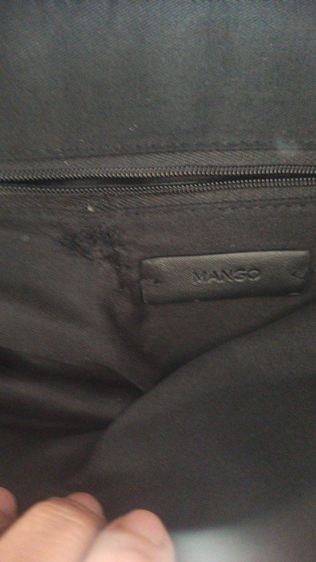 Kahverengi Deri Yılan Derisi Desenli Kadın Çanta Mango markali - Görsel 4