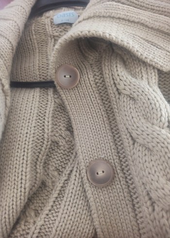 Bej Örgü Mini Oasis markali Hırka - Görsel 3