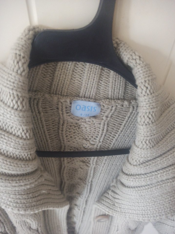 Bej Örgü Mini Oasis markali Hırka - Görsel 5