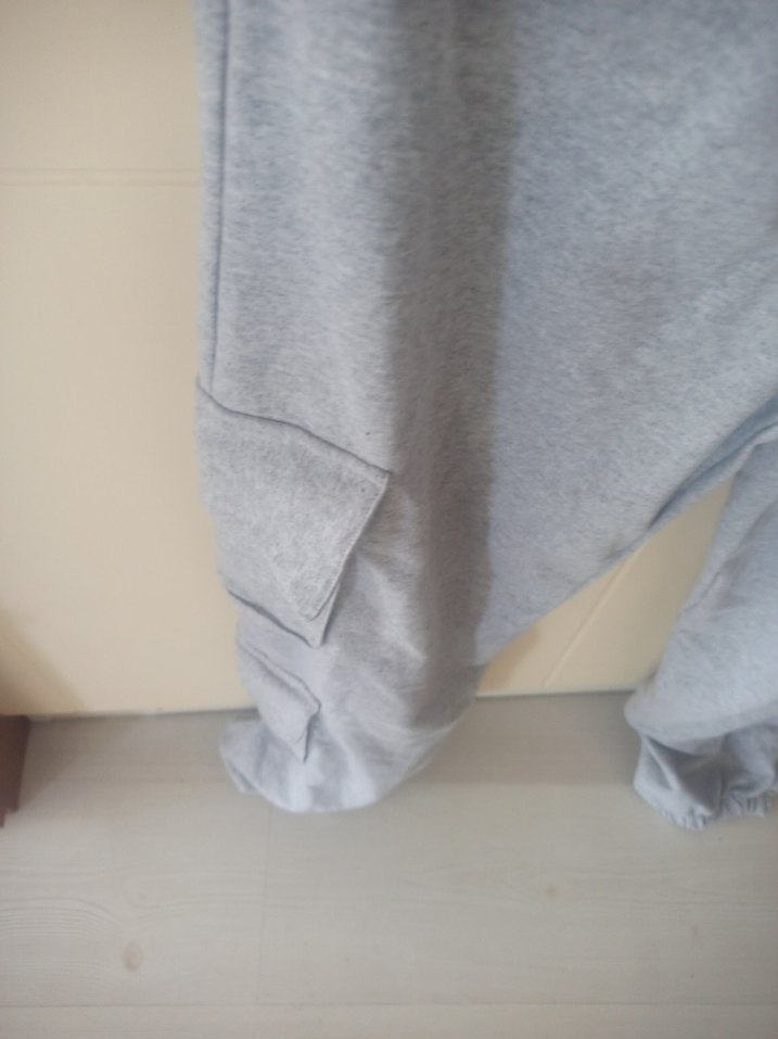 Gri Midi Kadın Salaş Eşofman - Görsel 5