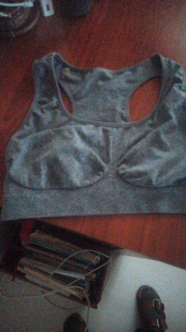 Gri Spor Sütyeni Midi Boy Street Wear - Görsel 2