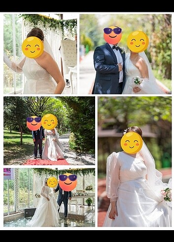 Beyaz Parlak Gelinlik