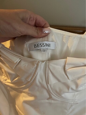 s Beden Beyaz mini mezuniyet elbisesi
