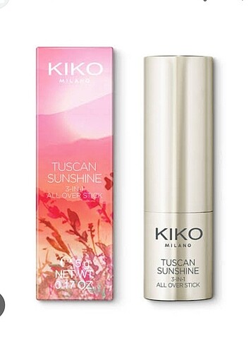  Beden Renk Kiko ruj far allık 3 in 1 stick / tuscan sunshine no:3