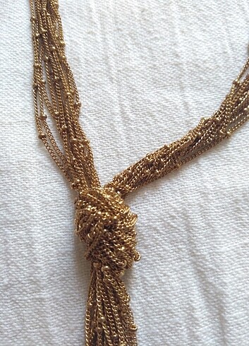 Accessorize Sarı zincirli kolye