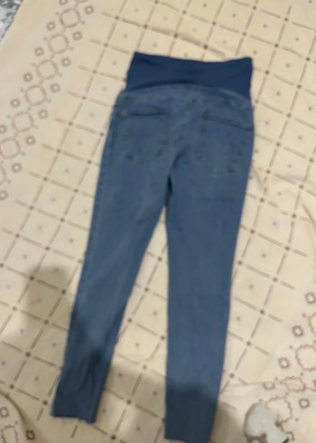 Rahat Kesim Mavi Hamile Kot Pantolon - Görsel 3