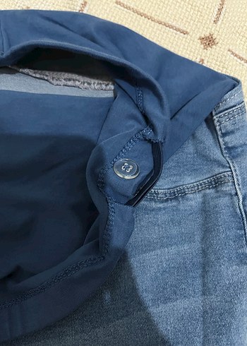 Rahat Kesim Mavi Hamile Kot Pantolon - Görsel 4