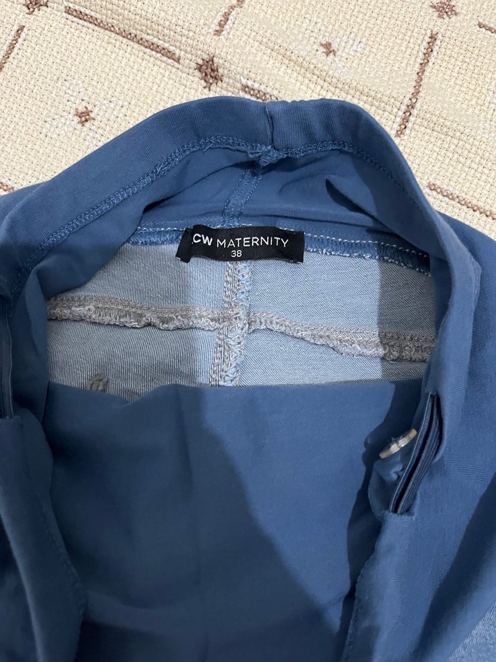 Rahat Kesim Mavi Hamile Kot Pantolon - Görsel 2