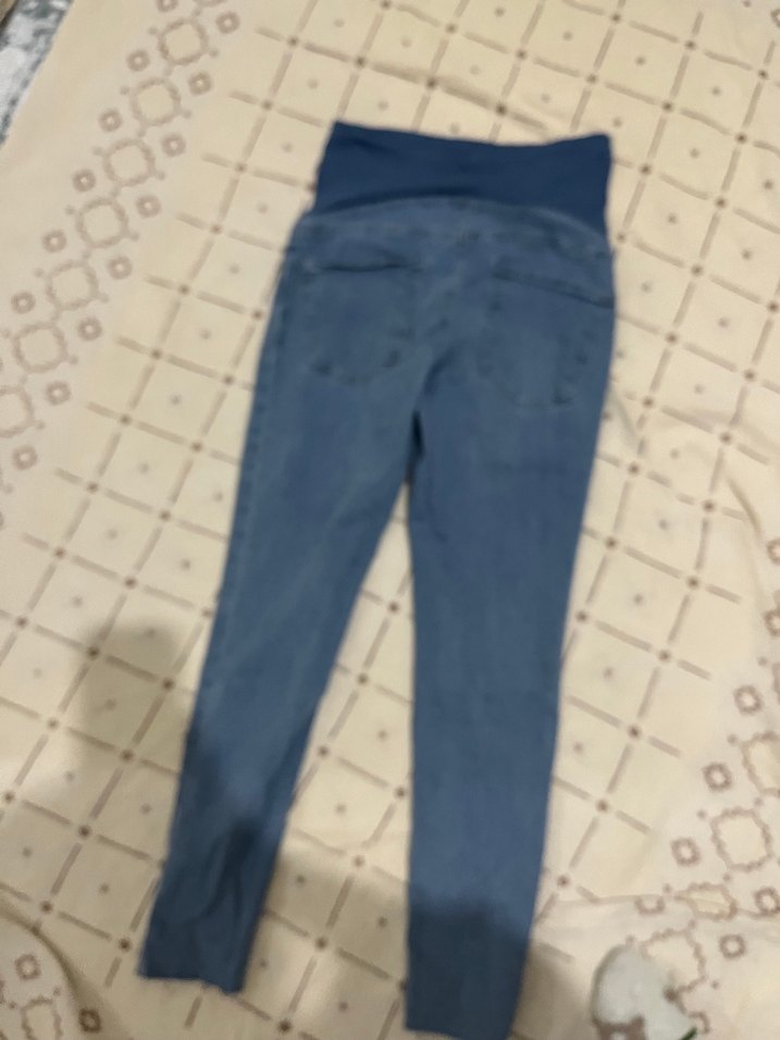 Rahat Kesim Mavi Hamile Kot Pantolon - Görsel 3