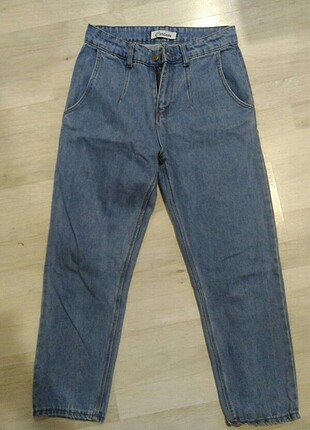 Kot mom jeans hiç kullanılmadı