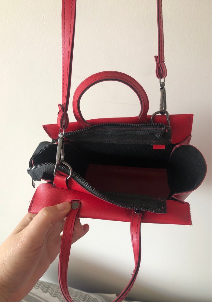 Kırmızı Kadın Çanta - Görsel 3