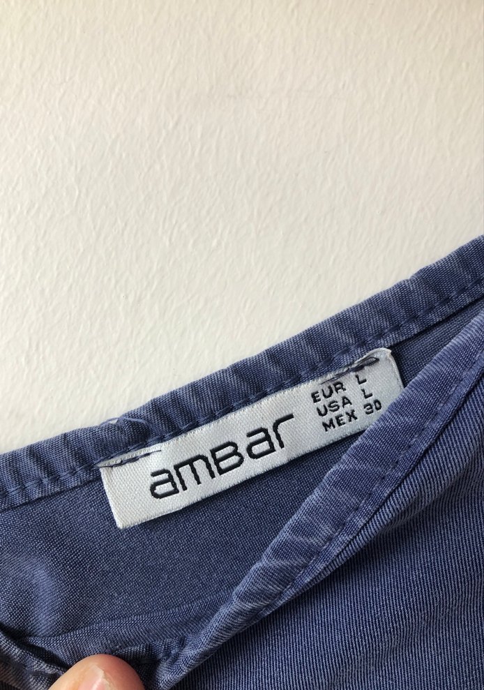 Kadın Lacivert Keten Midi Bohem Elbise - Görsel 4