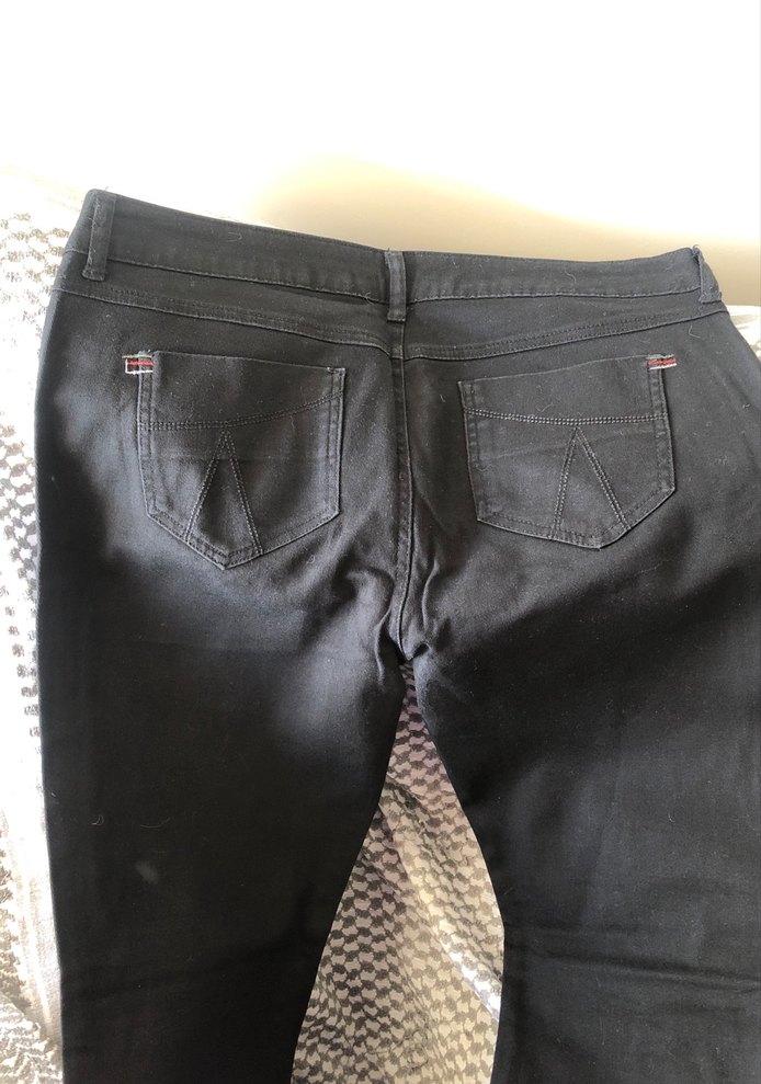 Siyah Dar Kesim Kadın Kumaş Pantolon - Görsel 3