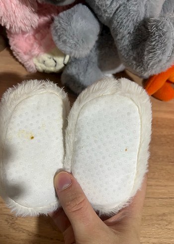 Beyaz Kürklü Sıcak ilk adım ayakkabısı - Görsel 2